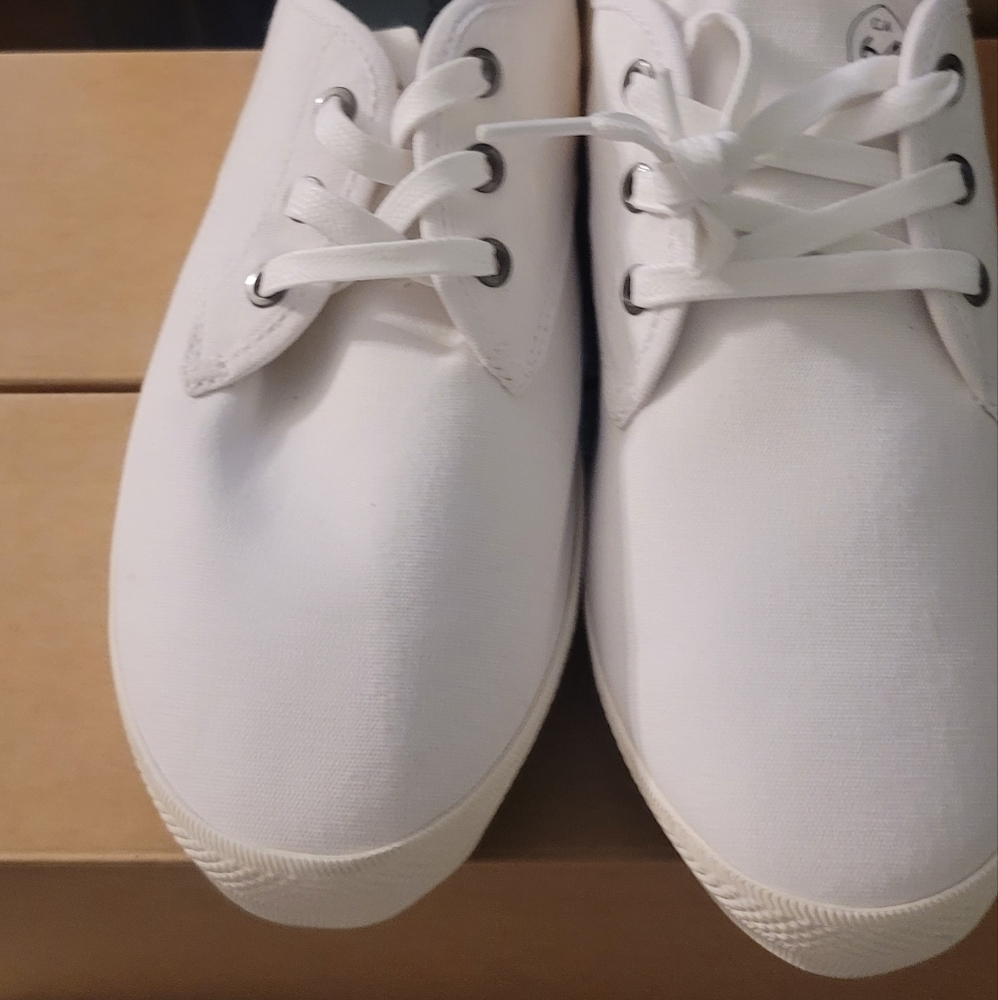 Men's white cotton canvas sixty- six sneakers